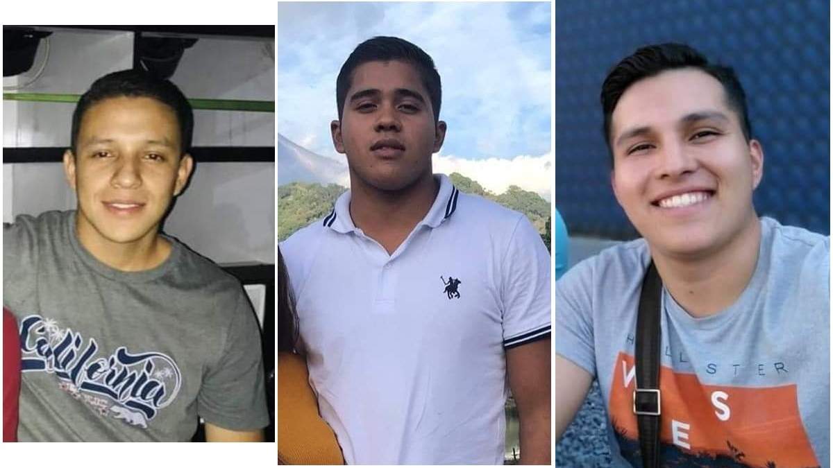 Tres jóvenes desaparecidos
