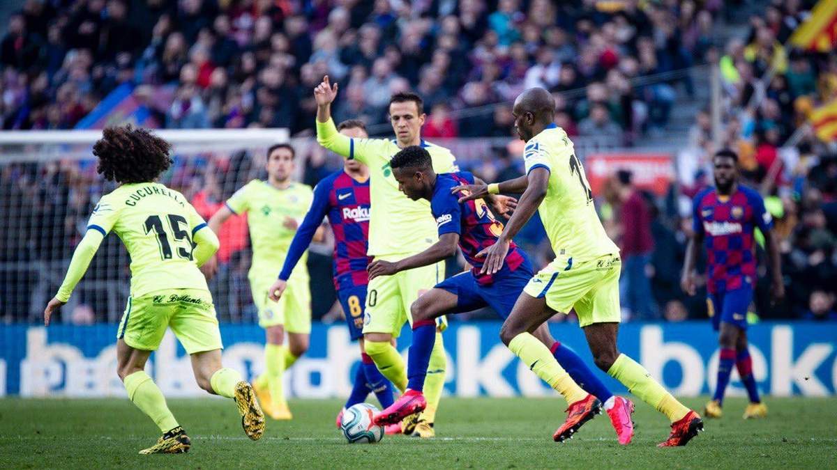 Barcelona vs Getafe. Fuente: (Twitter)