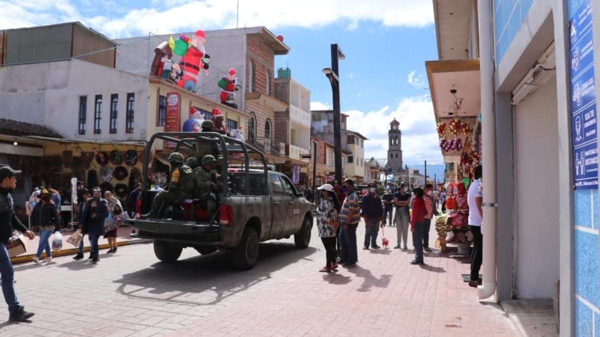 El ejército en Chignahuapan, Puebla