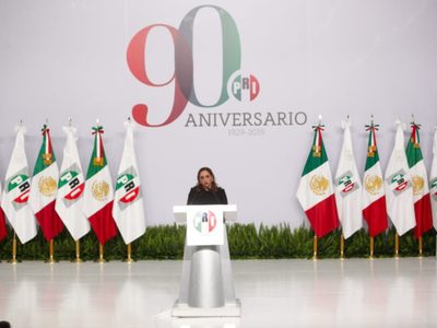 Ruiz Massieu destaca "unidad y firmeza" en el 90 aniversario del PRI