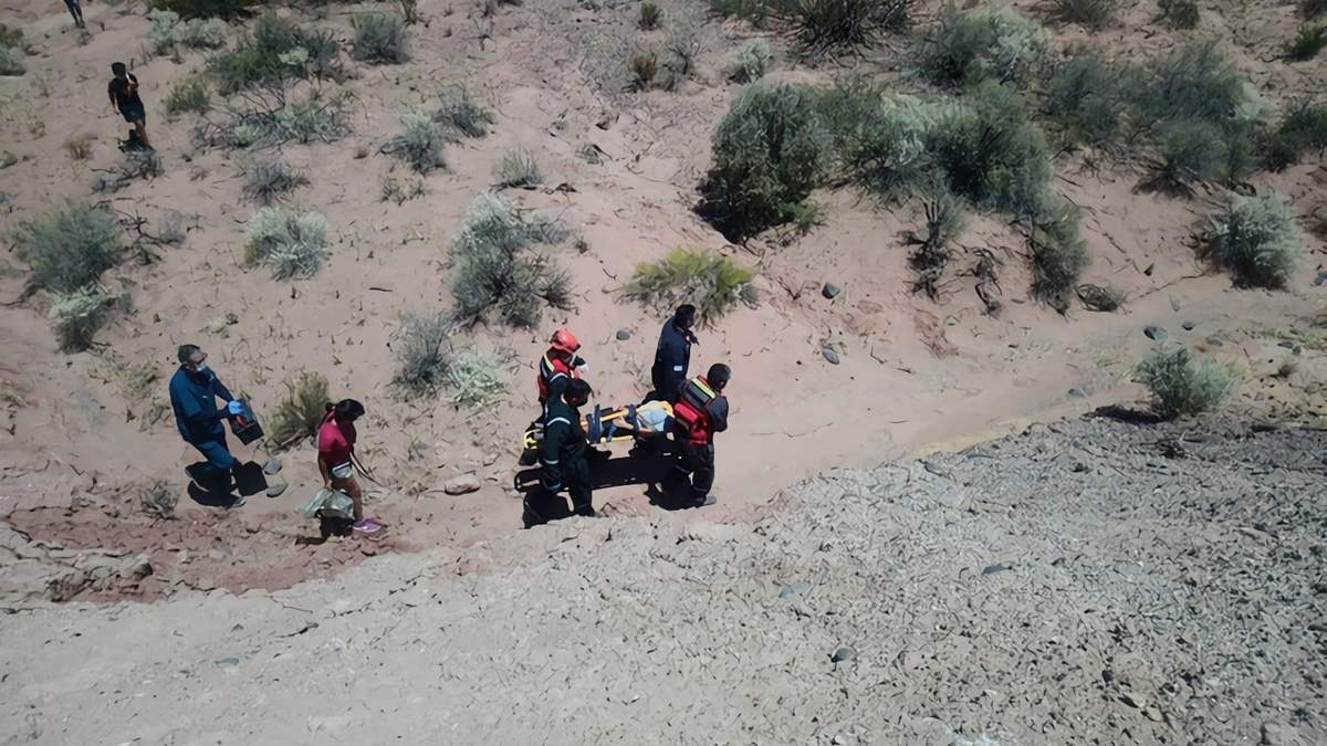 Accidente en Rincón de los Sauces. Fuente: (Twitter)