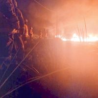 Explota ducto de Pemex en Huimanguillo, Tabasco