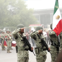 Se realiza el desfile deportivo, cívico, militar por el 113 aniversario del inicio de la revolución de 1990