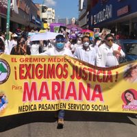 Marchan en Tuxtla Gutiérrez en exigencia de justicia por el feminicidio de Mariana