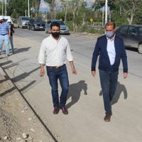 Omar Gutiérrez recorrió obras en ejecución en Zapala, junto al intendente Koopmann