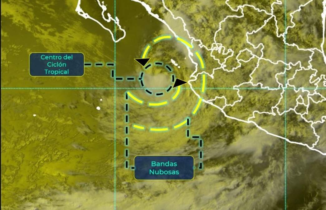 Imagen satelital de "Enrique"