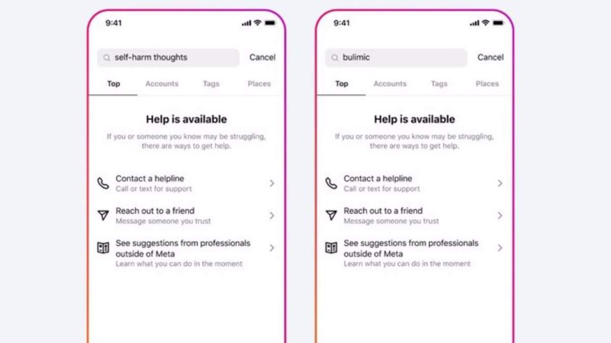 Facebook e Instagram ocultarán resultados sobre el suicidio o las autolesiones y redirigirán a fuentes profesionales