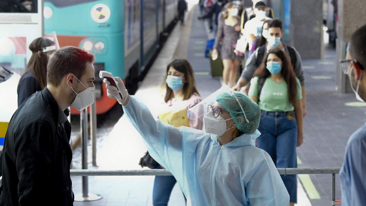 Control sanitario en Trenes Argentinos. Fuente: (Twitter)
