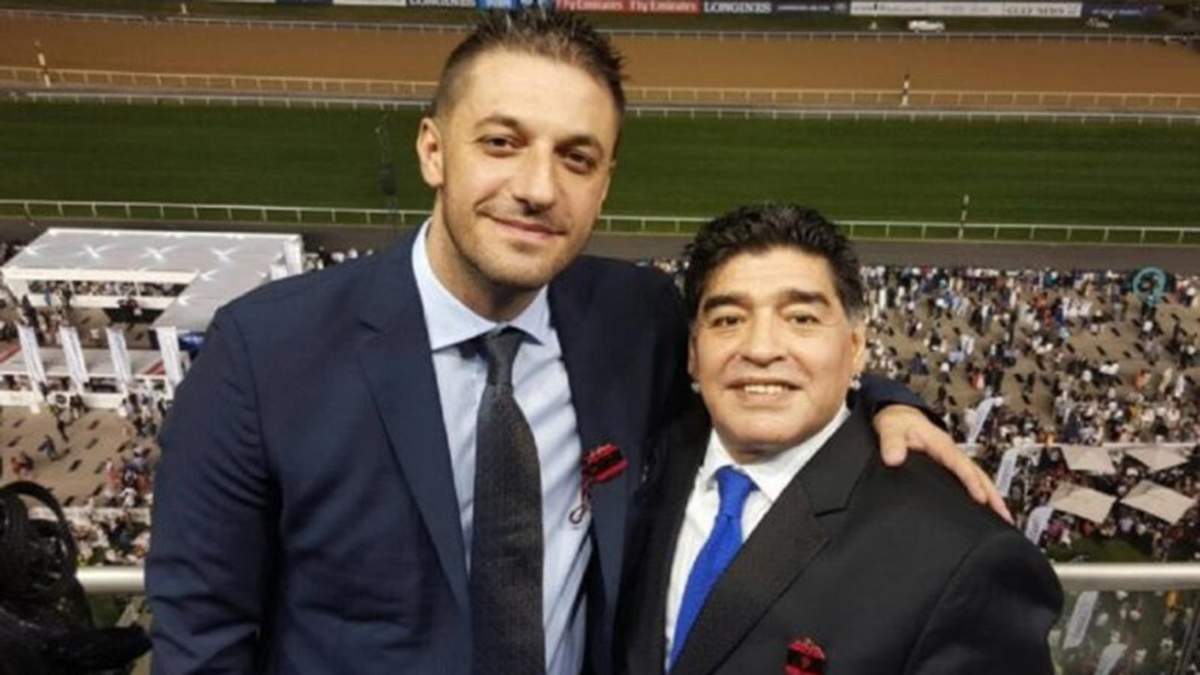 Morla y Maradona. Fuente: (Twitter).