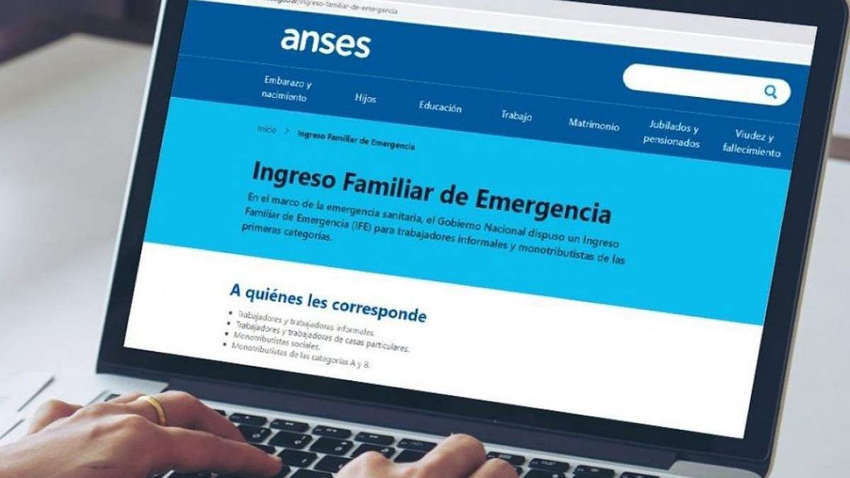 ANSES: Ingreso Familiar de Emergencia. Fuente: (Twitter)