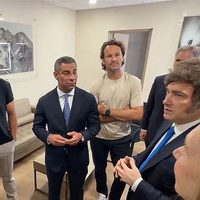 Milei y su encuentro con el "Rey David" Nalbandian y Rafa Nadal