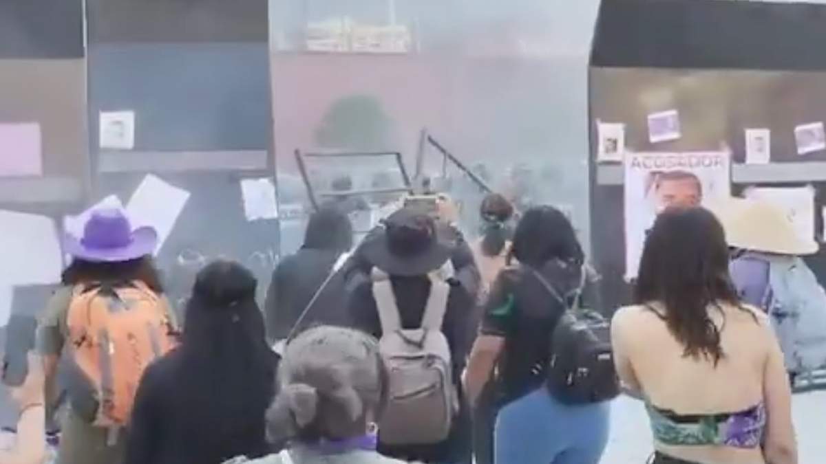 Manifestación por el 8M en Hidalgo