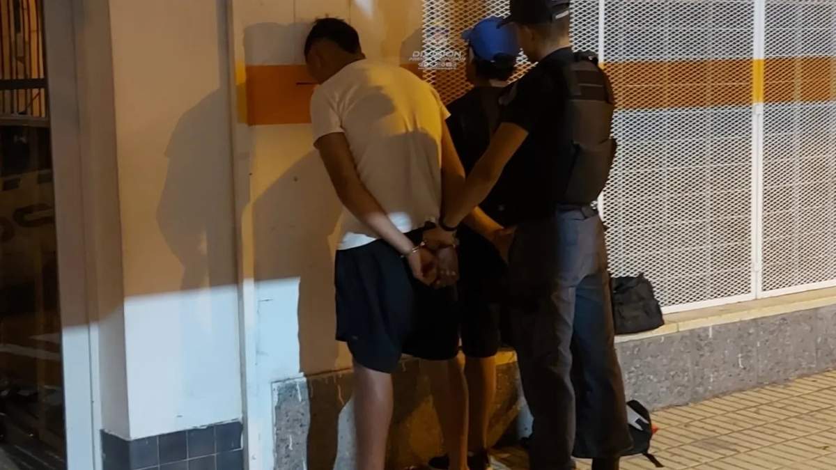 Dos de los tres demorados por robos. Fuente: (Policía de Neuquén)