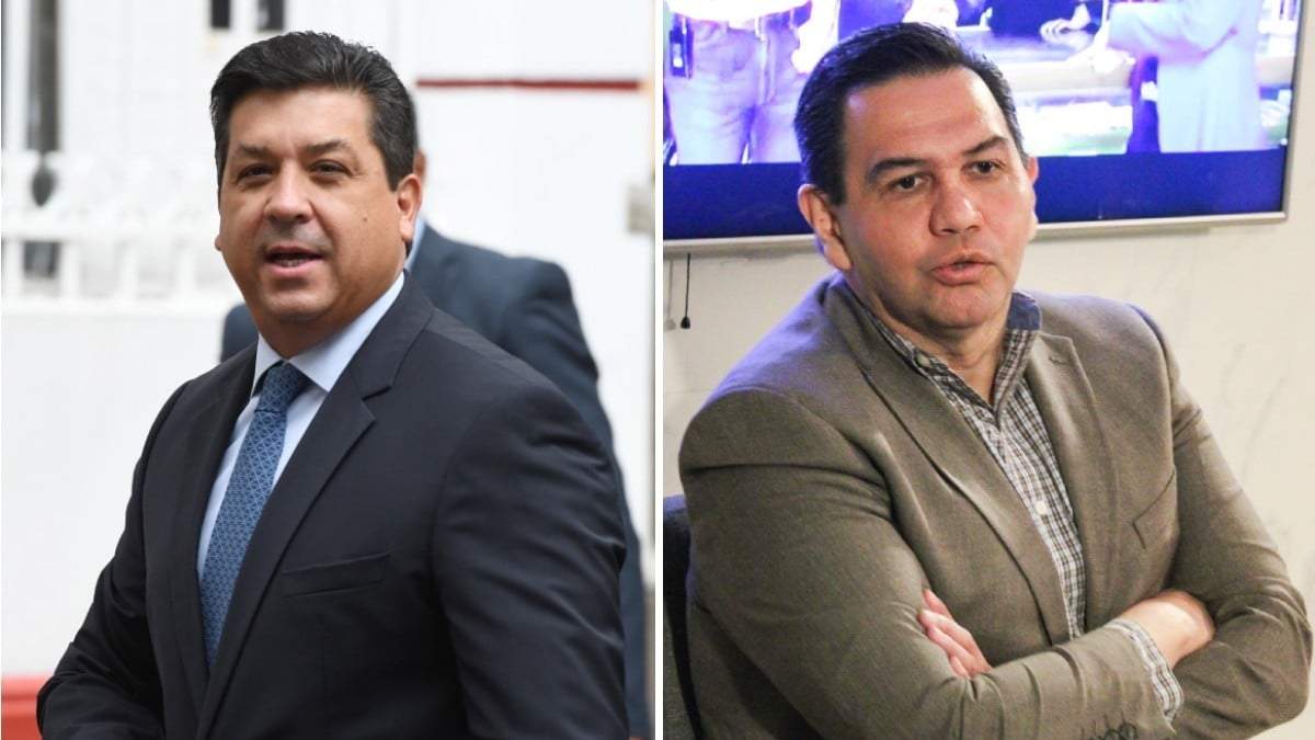 El gobernador Francisco García Cabeza de Vaca y el senador Cruz Pérez Cuéllar