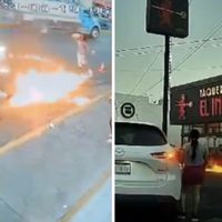 Tragafuegos incendia a mariachis durante una riña frente a taquería "El Infierno" de Morelia (Video)