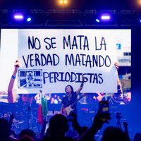 Caifanes protesta por muerte de periodistas en México