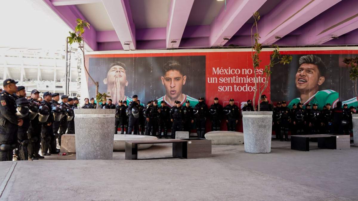 El operativo de seguridad en el Estadio Banorte