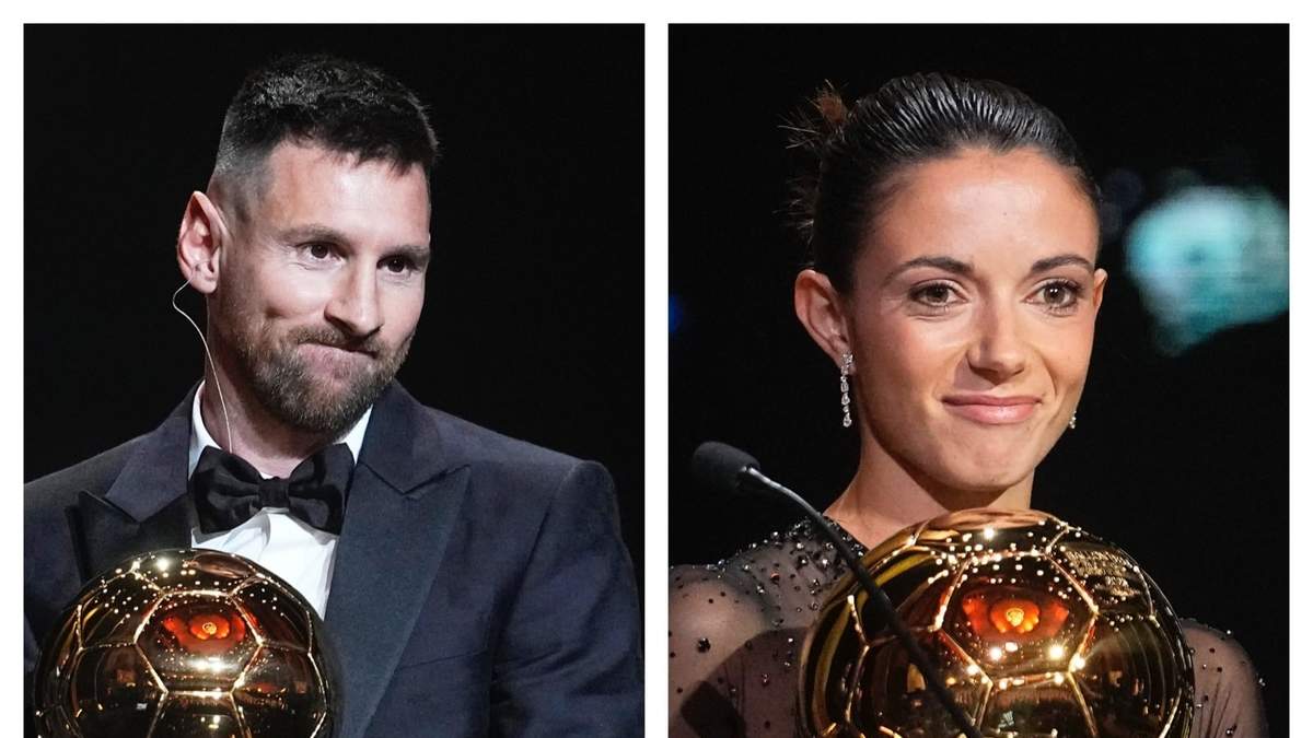 Messi y  Bonmatí, balones de oro