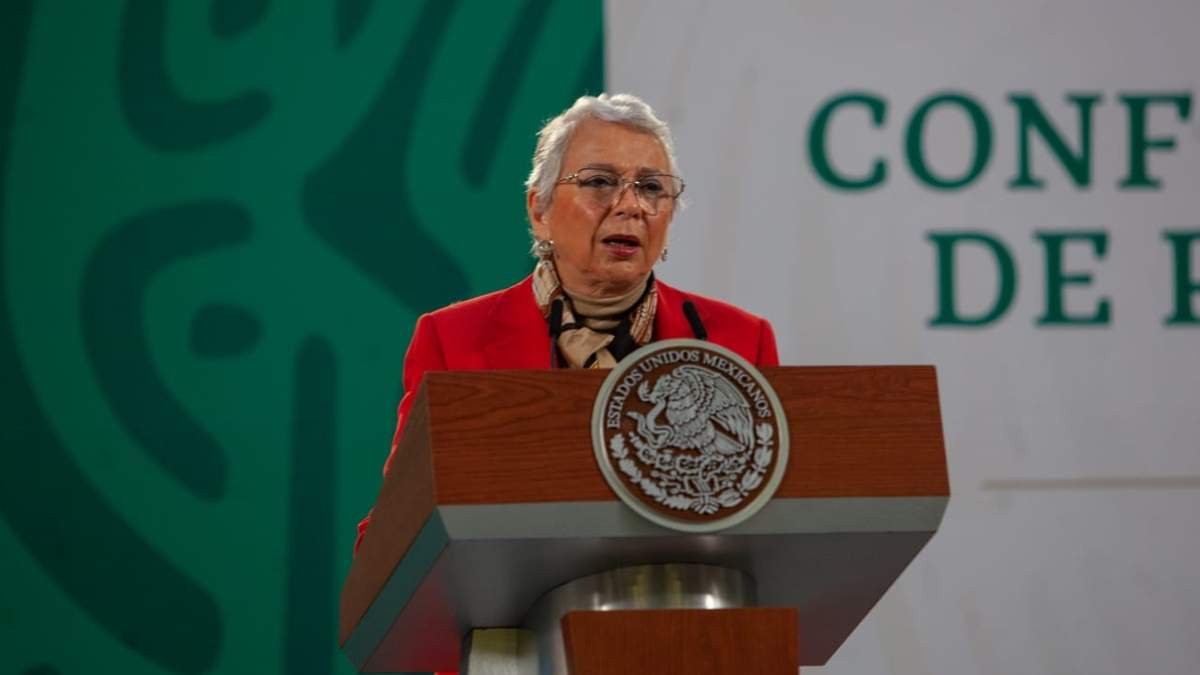 La secretaria de Gobernación , Olga Sánchez Cordero
