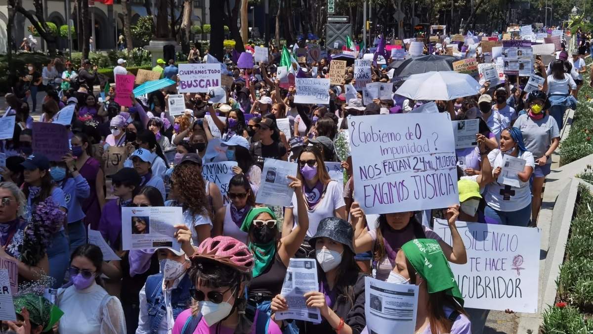 Marcha en contra de femincidios y muerte de Debanhi Susana