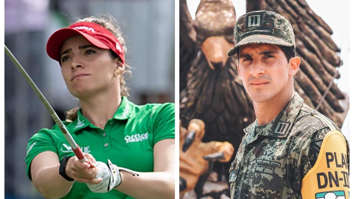 La golfista Gaby López y el clavadista Rommel Pacheco