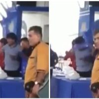 Asestan sillazo a Evo Morales durante reunión con miembros de su partido (Videos)