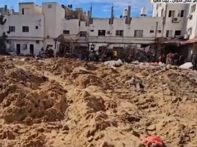 Palestinos acusan a Israel de enterrar vivos a pacientes de un hospital en Gaza