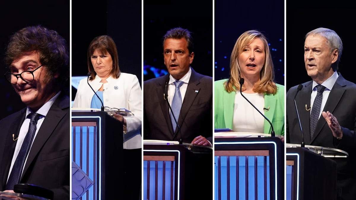 Los cinco candidatos se enfrentarán en el segundo debate presidencial. Fuente: (Twitter)