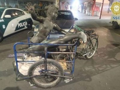 Detienen a un hombre por el robo de estatuas en Tlatelolco