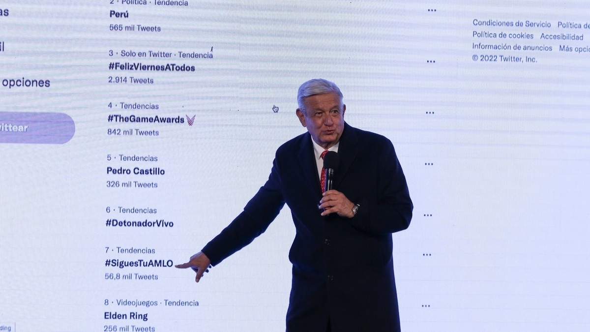 Andrés Manuel López Obrador a la tendencia en redes SiguesTuAMLO
