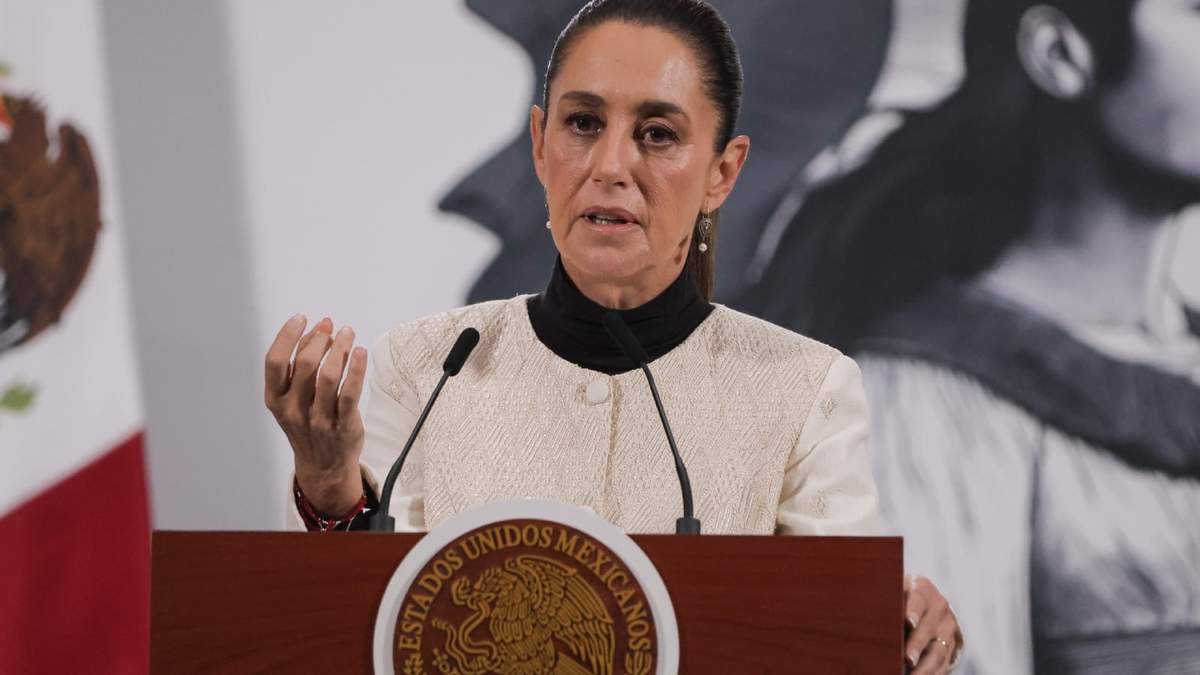 La presidenta Claudia Sheinbaum en conferencia