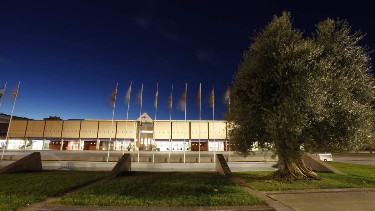 Hospital de campaña en la Feria de Valladolid. Fuente: (Twitter)