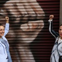 Sheinbaum y Gutiérrez Müller hacen 'turismo matutino” en el Centro Histórico