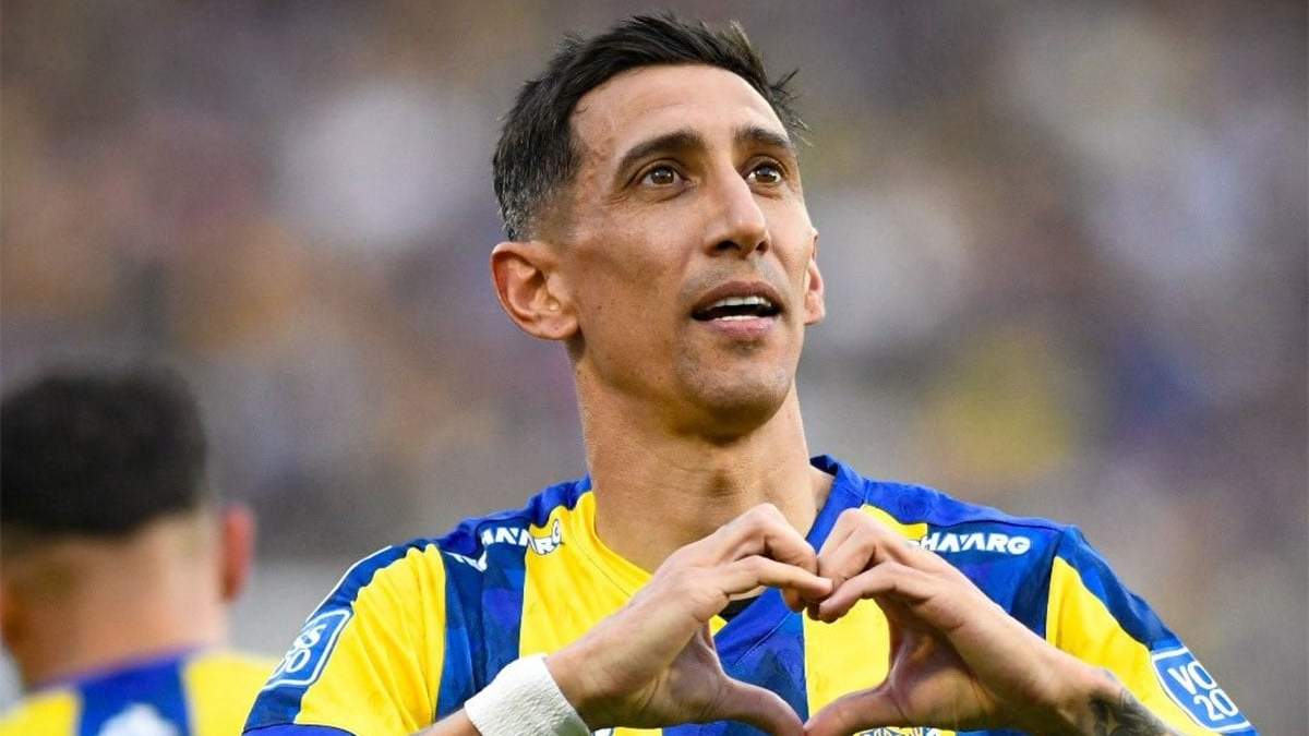Angelito Di María metió un golazo olímpico.