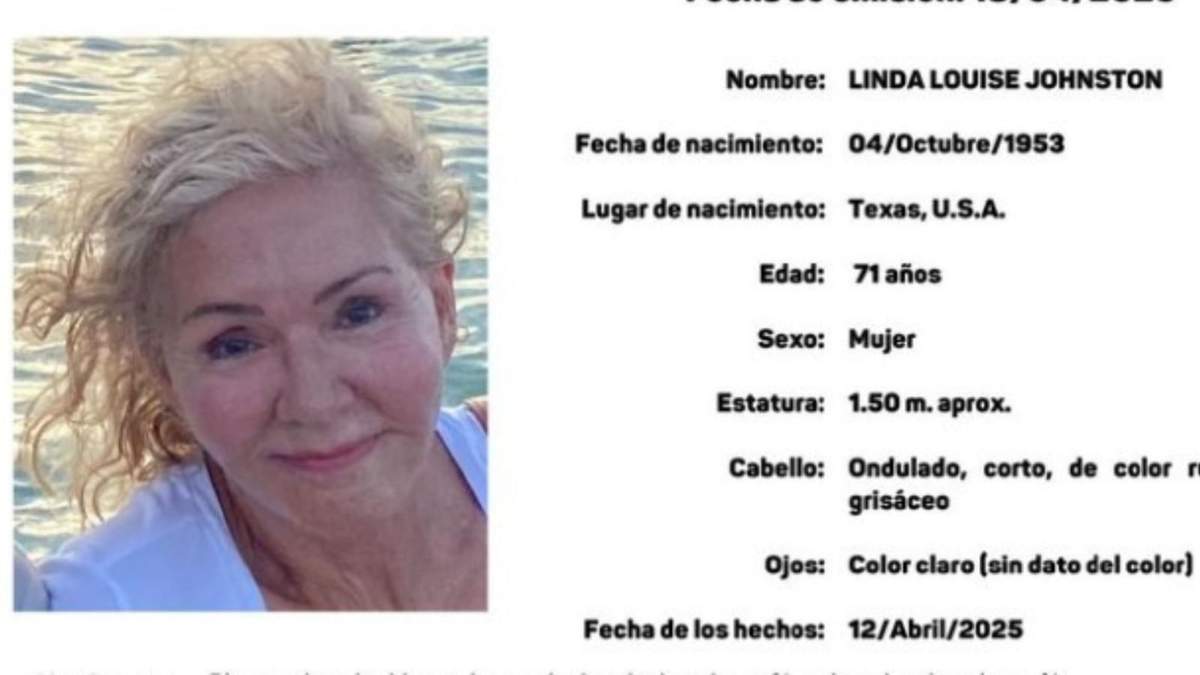 Linda Louise Johnston fue hallada sin vida en Chicxulub Puerto; su hijo es investigado por violencia familiar.