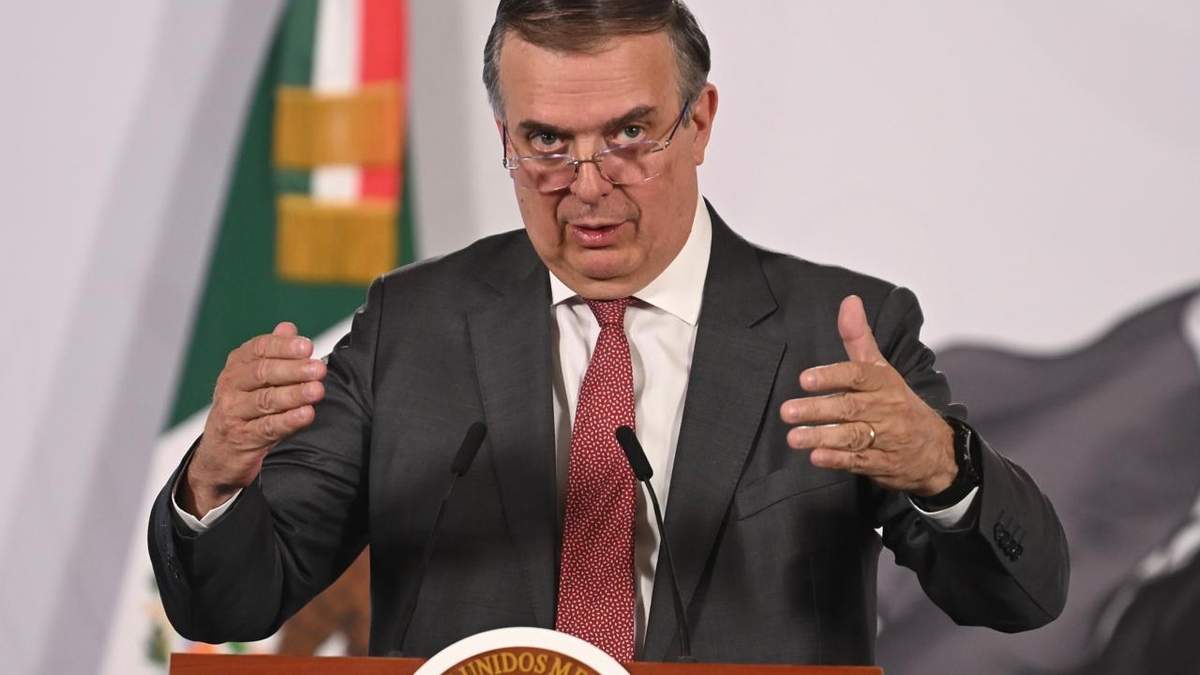 Marcelo Ebrard en la conferencia mañanera