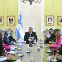 Alberto Fernández recibió a las y los representantes del Parlamento Patagónico