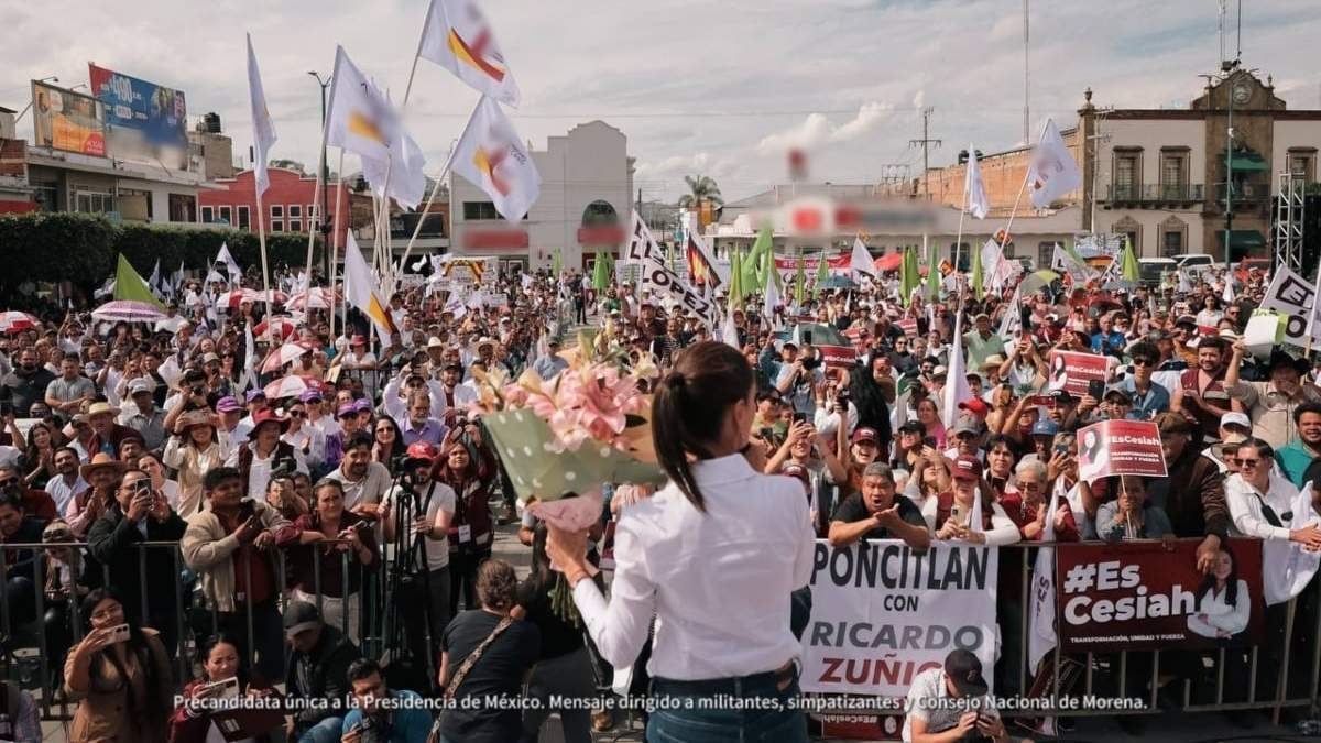Claudia Sheinbaum en Ocotlán