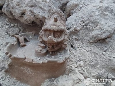 Tren Maya: Descubren representación del dios K’awiil, vinculado con los rayos y el poder