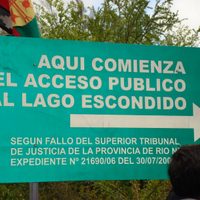 Lago Escondido: una fuerza política pidió expropiar las hectáreas aledañas al embalse