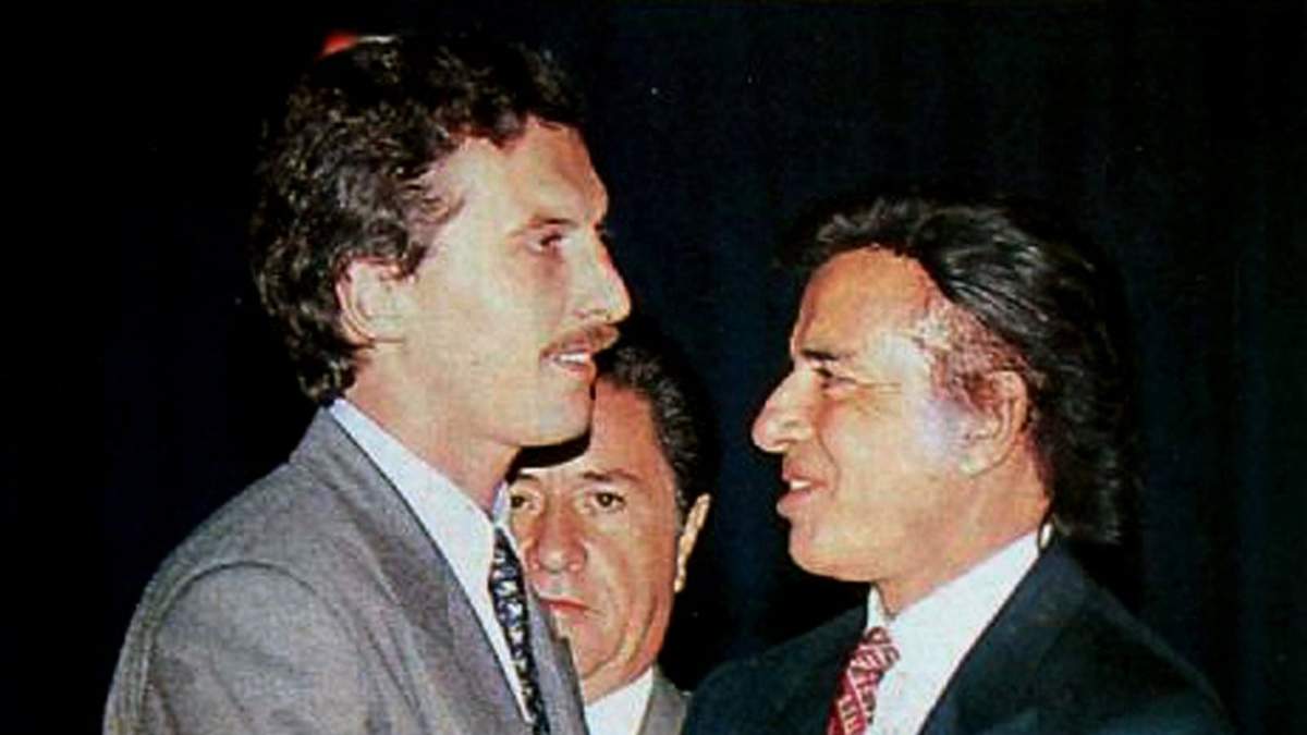 Mauricio Macri y Saúl Menem. Fuente: (Twitter)