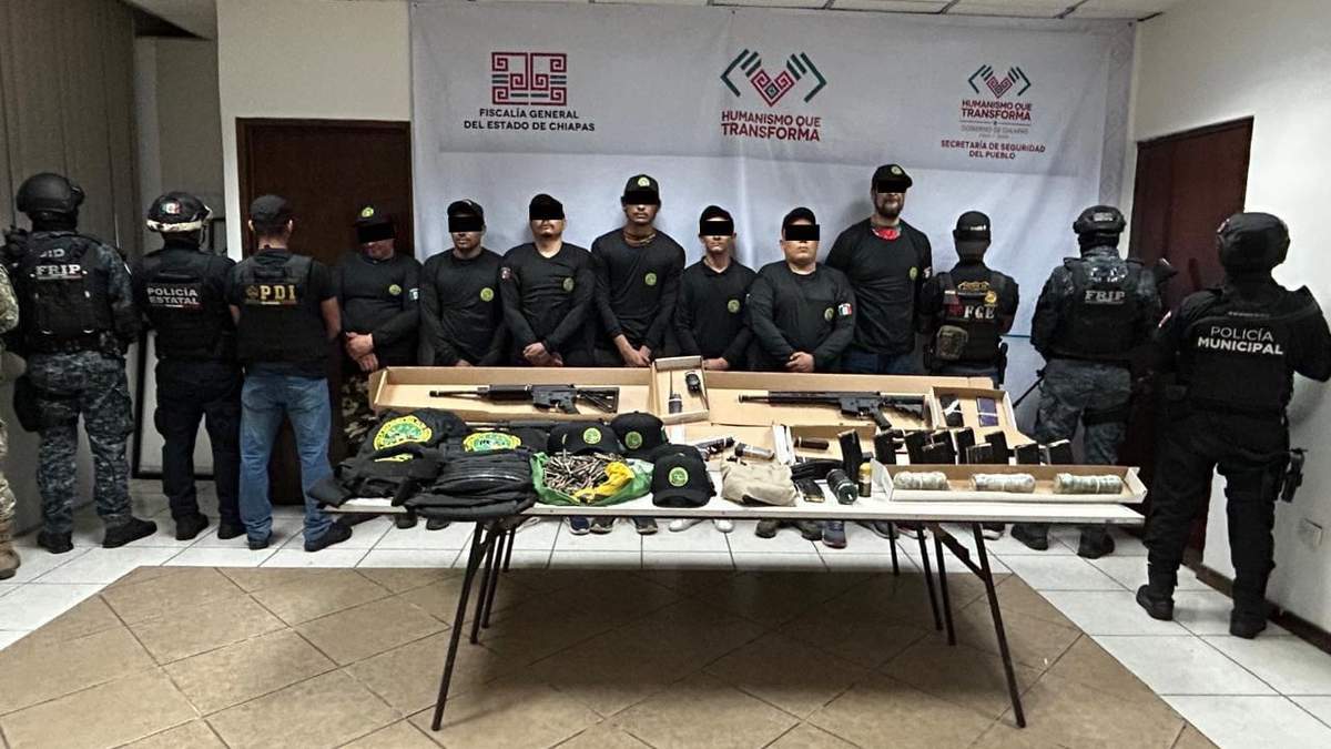 La banda criminal capturada en Chiapas