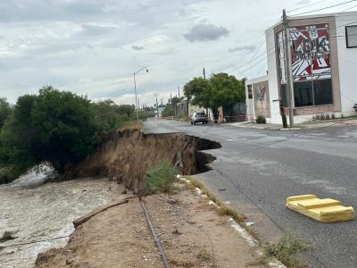 Reportan deslaves y advierten por crecida de arroyos tras el paso de "Alberto" en Coahuila