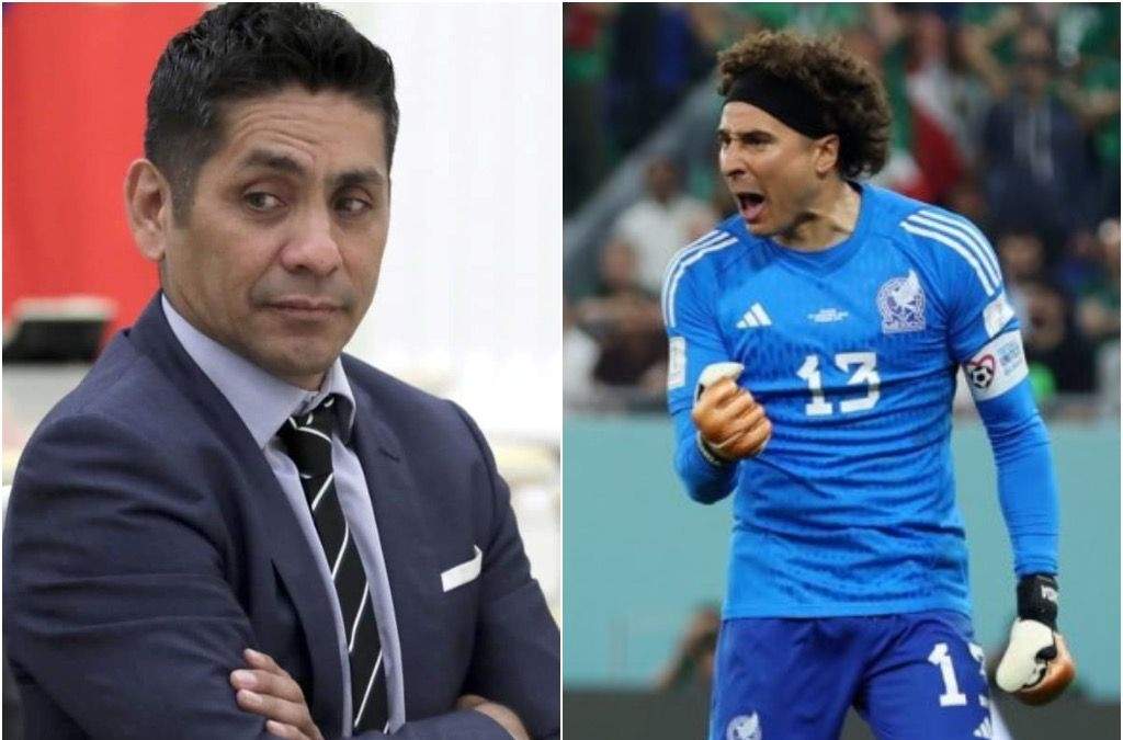Los porteros mexicanos Jorge Campos y Memo Ochoa