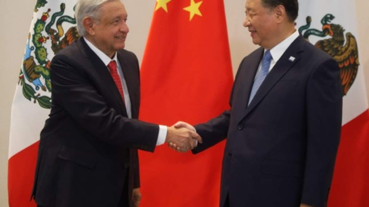 AMLO y  Xi Jinping durante encuentro bilateral