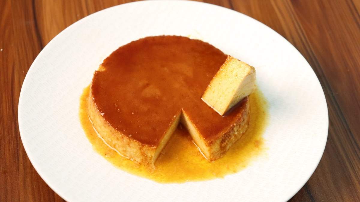 Flan de queso. Fuente: (Instagram)