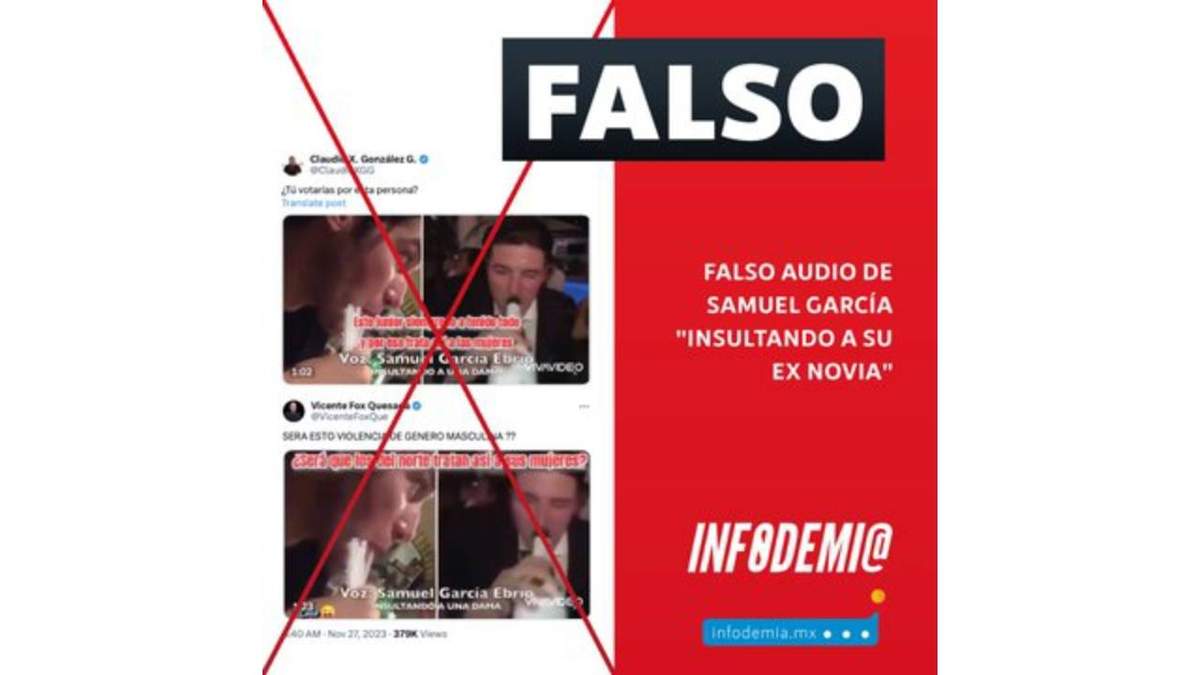 Infodemia desmintió el audio atribuido al precandidato de MC a la Presidencia, Samuel García