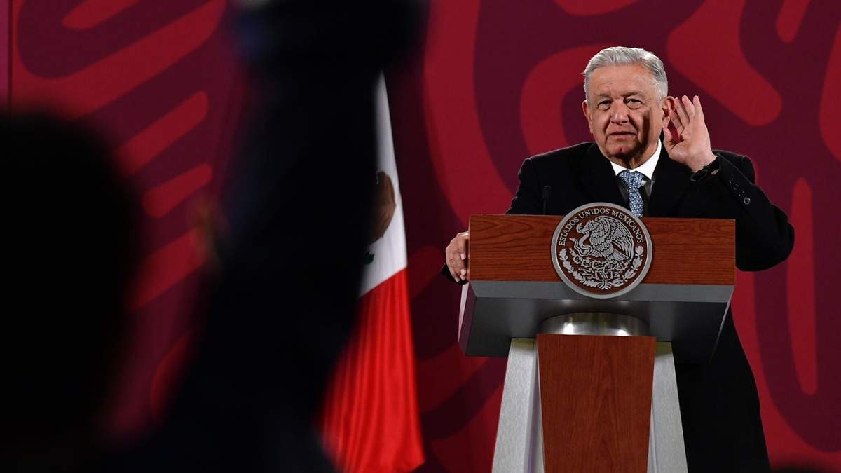 El presidente López Obrador en su conferencia de prensa
