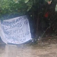 Aparecen narcomantas en tres municipios de Puebla