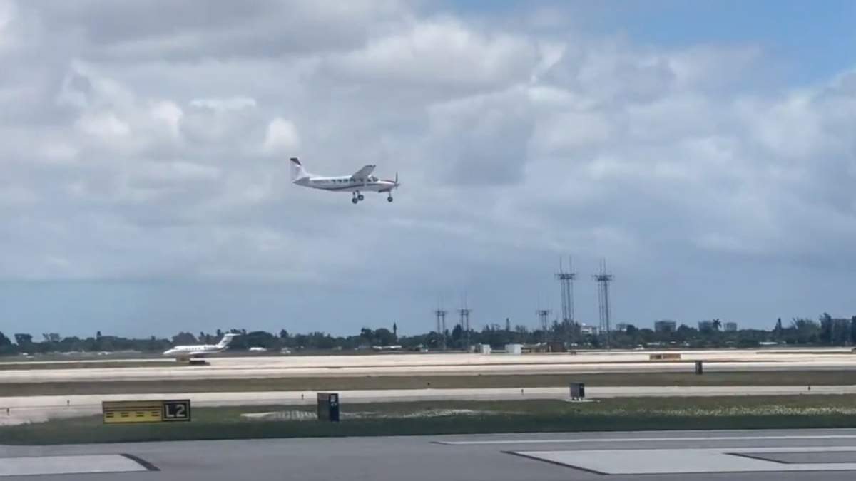 El pasajero aterrizó el avión privado Cessna 208 Caravan